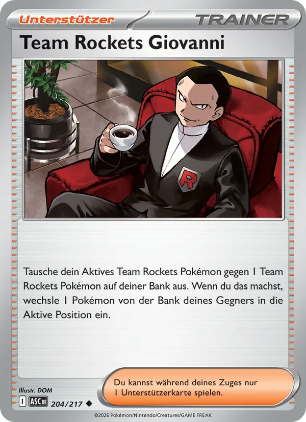 Team Rockets Giovanni – Erhabene Helden 204