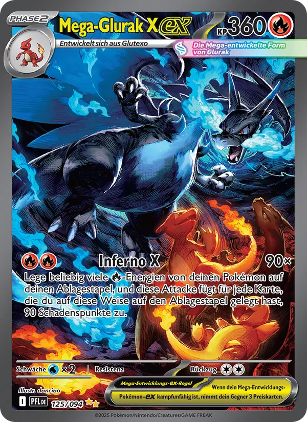 Mega-Glurak X-ex – Fatale Flammen 125