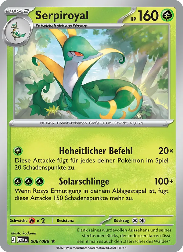 Serpiroyal – Optimale Ordnung 6