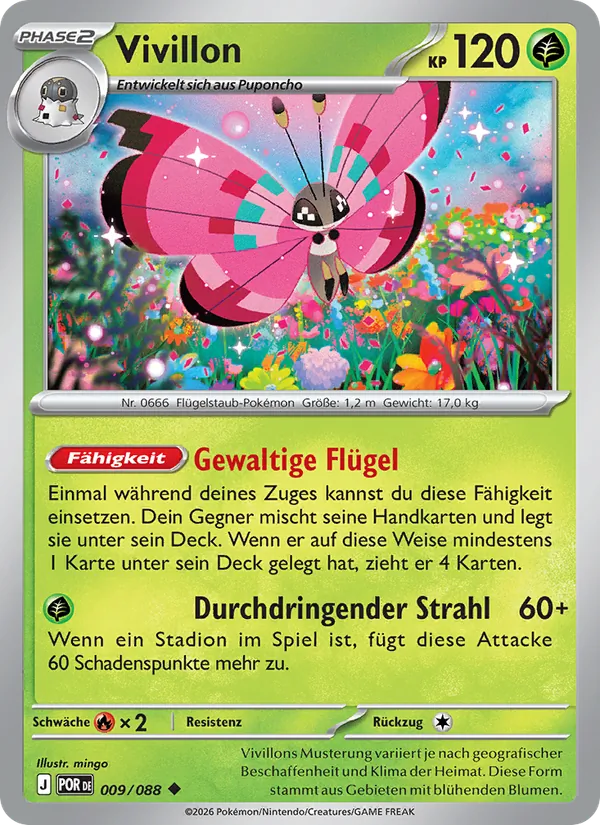 Vivillon – Optimale Ordnung 9
