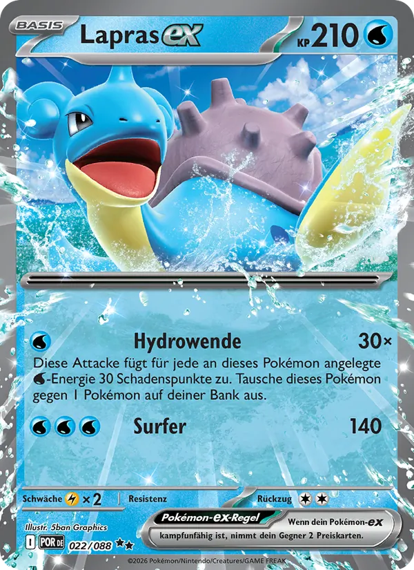 Lapras-ex – Optimale Ordnung 22