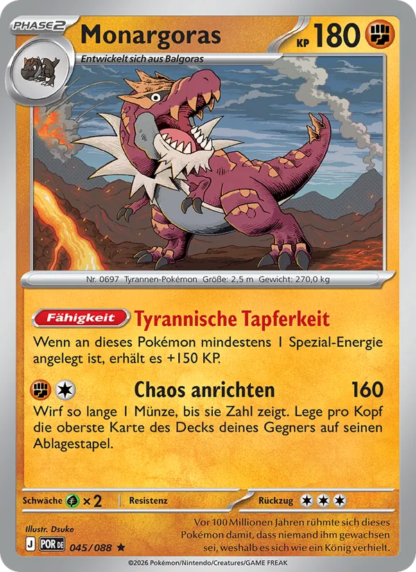 Monargoras – Optimale Ordnung 45