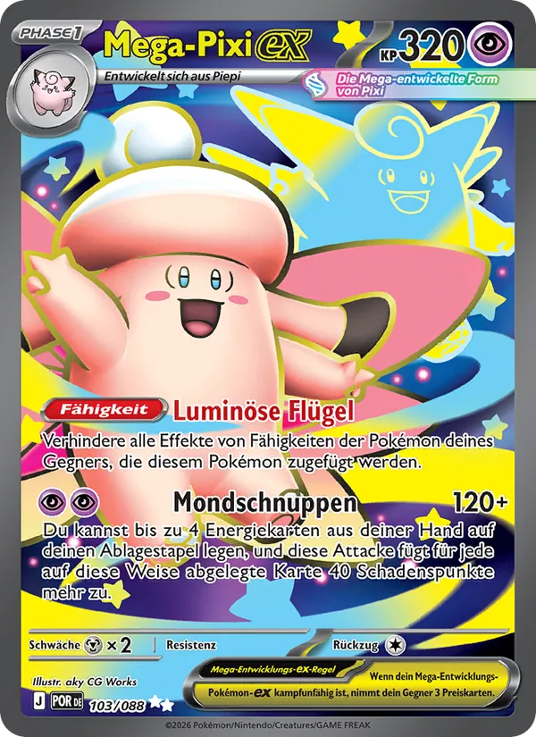 Mega-Pixi-ex – Optimale Ordnung 103