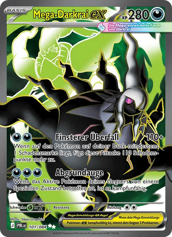 Mega-Darkrai-ex – Dunkelnacht 101
