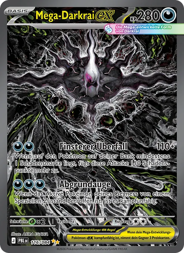 Mega-Darkrai-ex – Dunkelnacht 116
