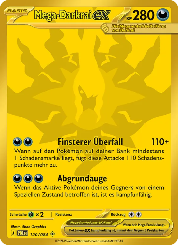 Mega-Darkrai-ex – Dunkelnacht 120