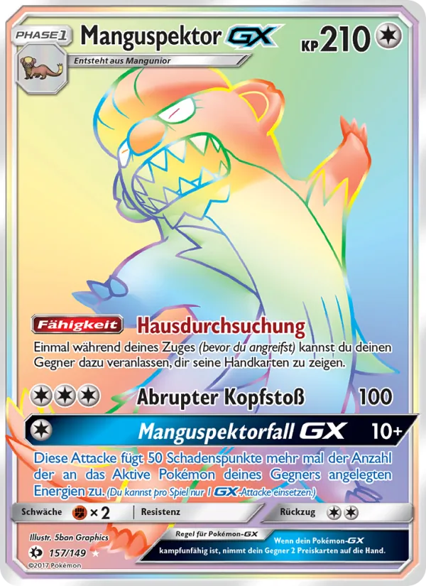 Manguspektor GX – Sonne & Mond 157