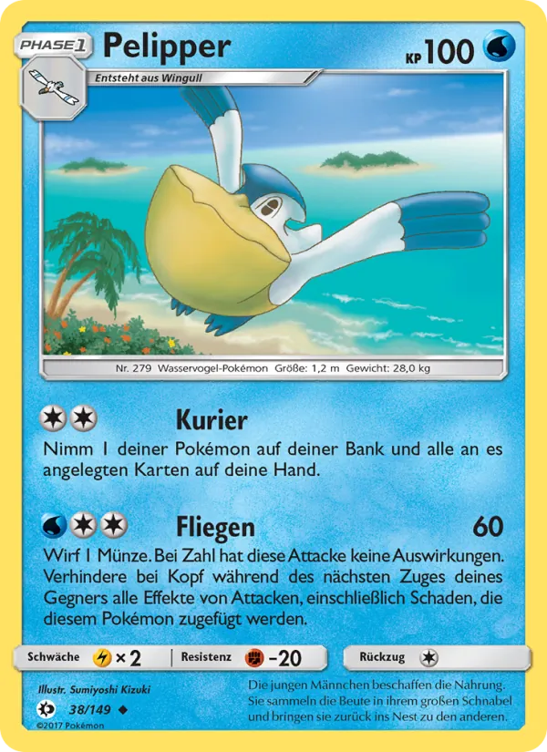 Pelipper – Sonne & Mond 38