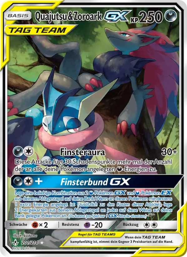 Quajutsu & Zoroark GX – Kräfte im Einklang 201