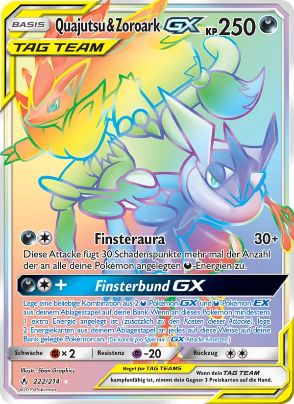 Quajutsu & Zoroark GX – Kräfte im Einklang 222