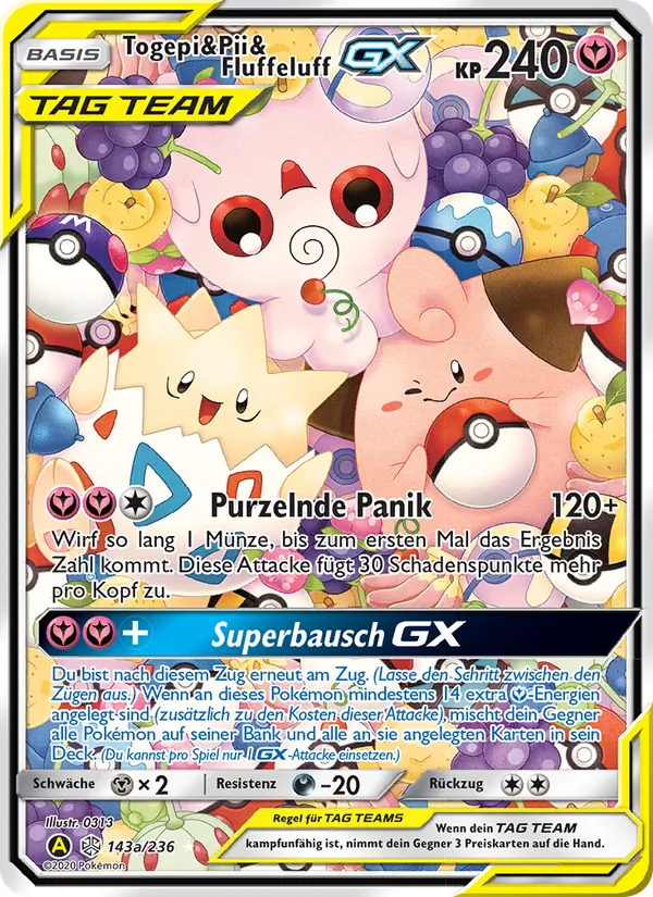Togepi & Pii & Fluffeluff GX – Welten im Wandel 143