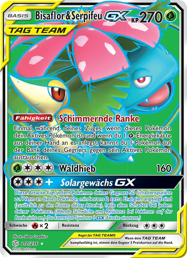 Bisaflor & Serpifeu GX – Welten im Wandel 210