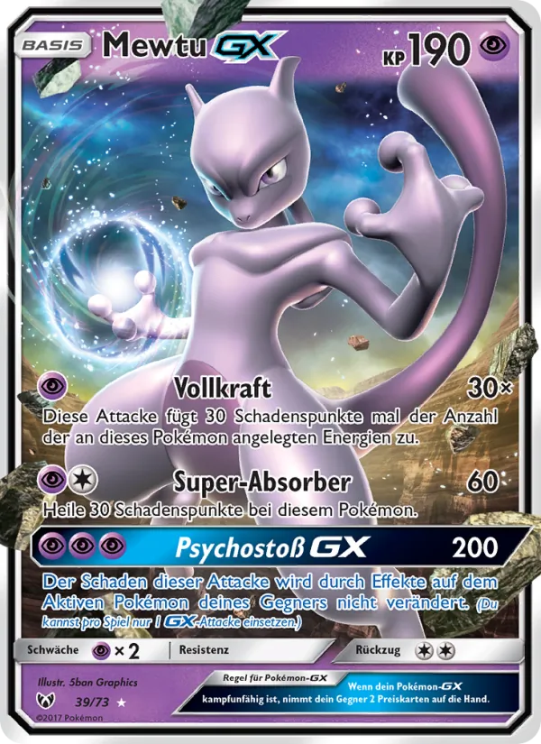 Mewtu GX – Schimmernde Legenden 39