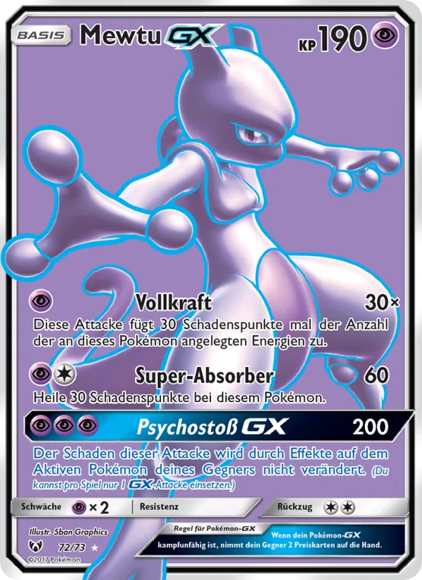 Mewtu GX – Schimmernde Legenden 72
