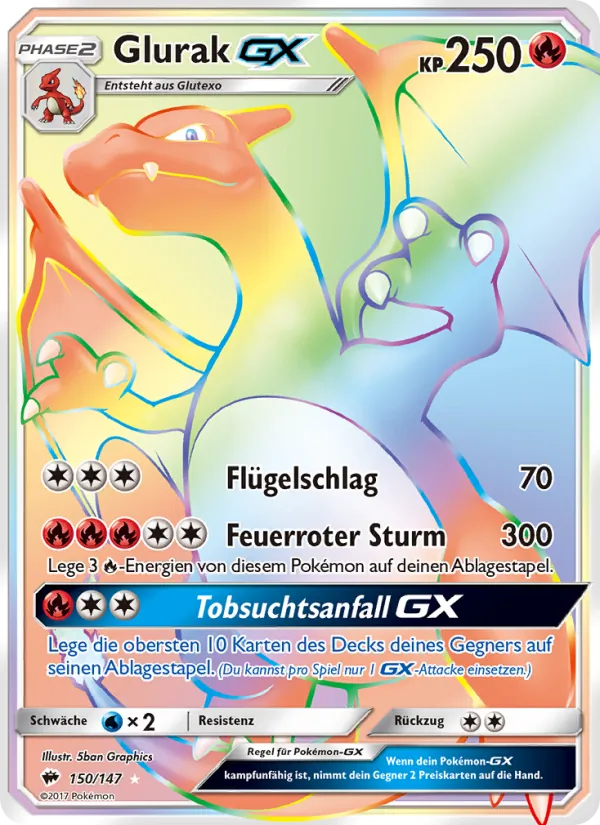 Glurak GX – Nacht in Flammen 150