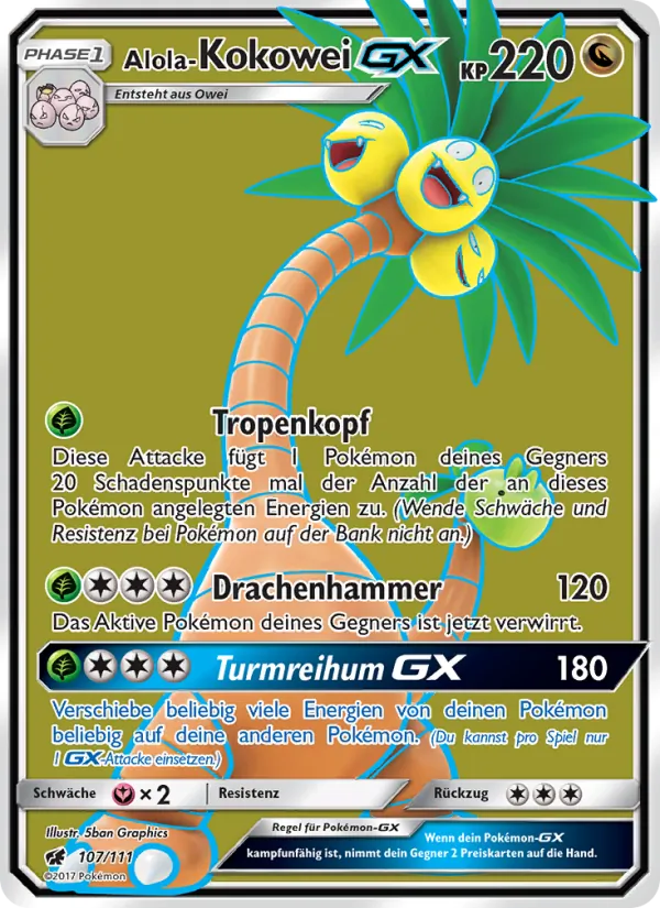 Alola-Kokowei GX – Aufziehen der Sturmröte 107