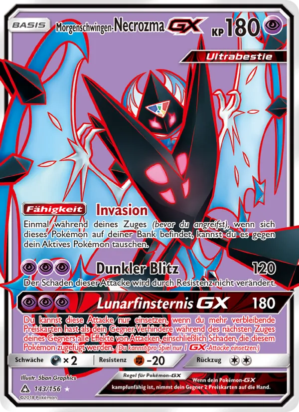 Morgenschwingen-Necrozma GX – Ultra-Prisma 143