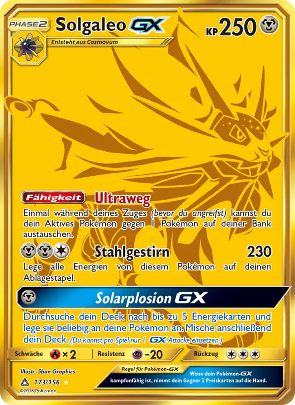 Solgaleo GX – Ultra-Prisma 173