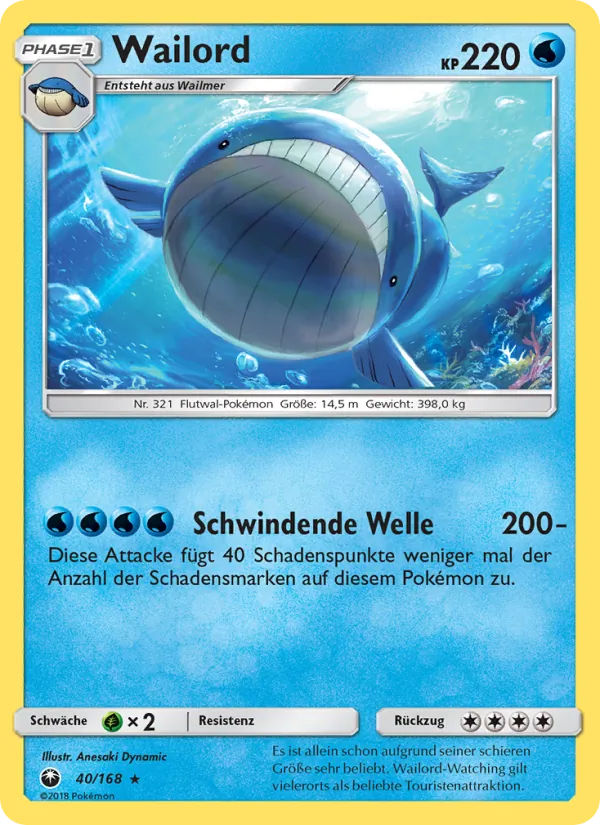 Wailord – Sturm Am Firmament 40