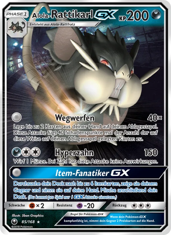 Alola-Rattikarl GX – Sturm Am Firmament 85