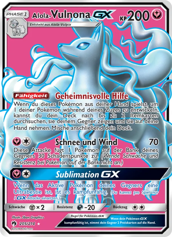Alola Vulnona GX – Echo des Donners 205