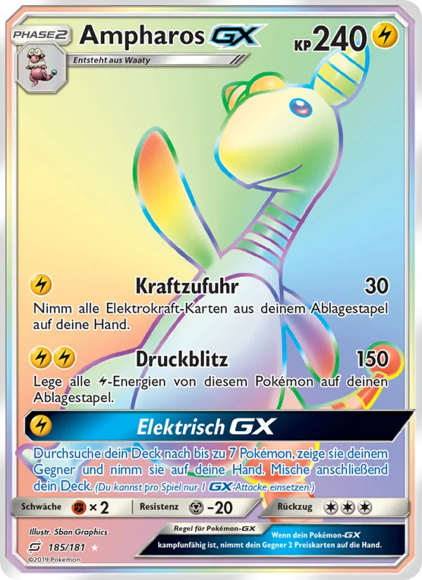 Ampharos GX – Teams Sind Trumpf 185