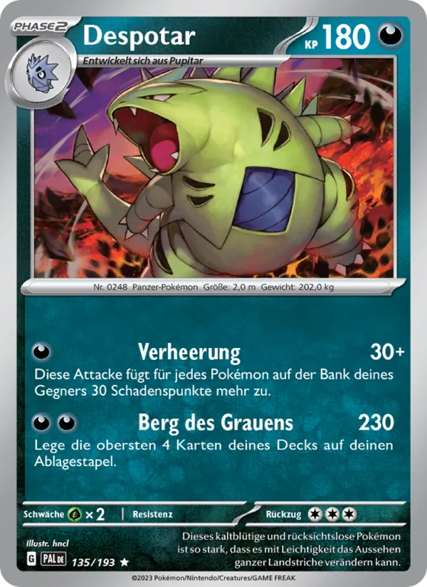 Despotar – Entwicklungen in Paldea 135
