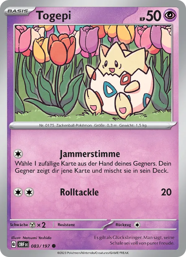 Togepi – Obsidian Flammen 83