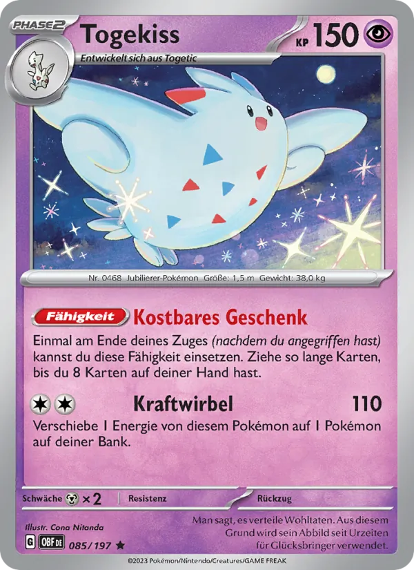 Togekiss – Obsidian Flammen 85