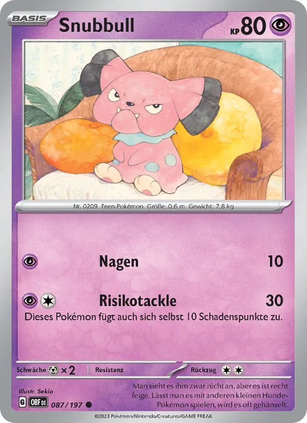 Snubbull – Obsidian Flammen 87
