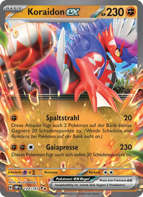 Koraidon-ex – Obsidian Flammen 124
