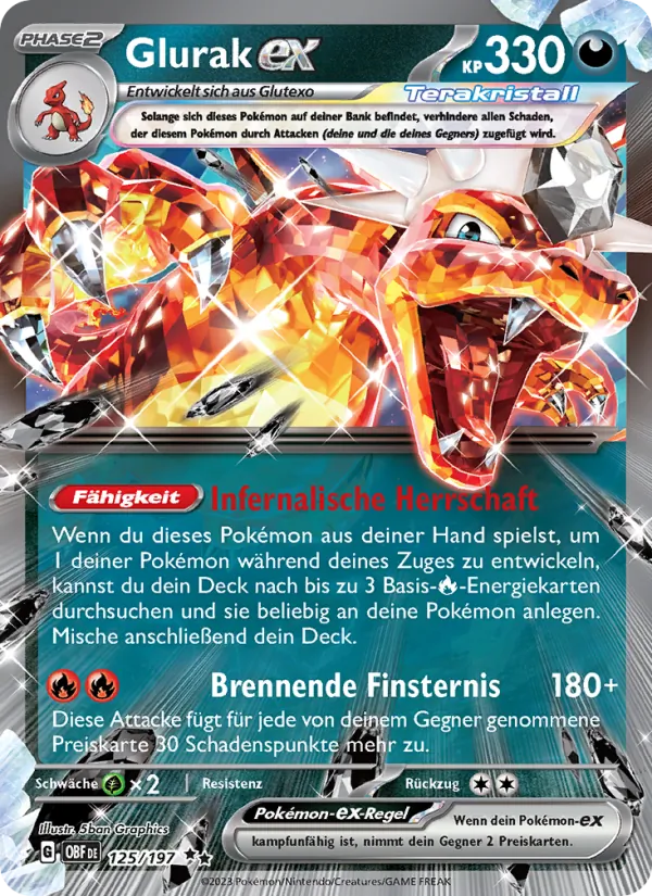 Glurak-ex – Obsidian Flammen 125