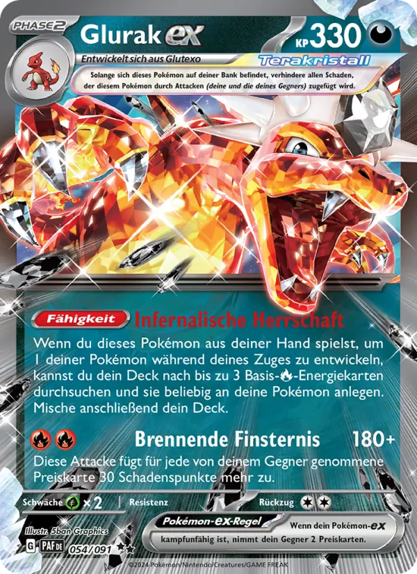 Glurak-ex – Paldeas Schicksale 54