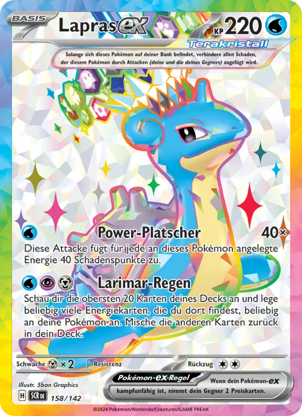 Lapras-ex – Stellarkrone 158