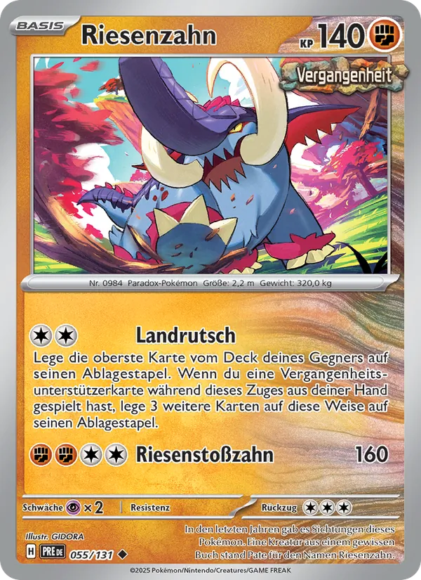 Riesenzahn – Prismatische Entwicklungen 55