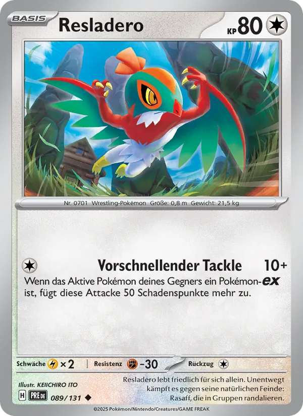 Resladero – Prismatische Entwicklungen 89
