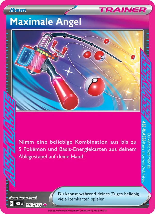 Maximale Angel – Prismatische Entwicklungen 116