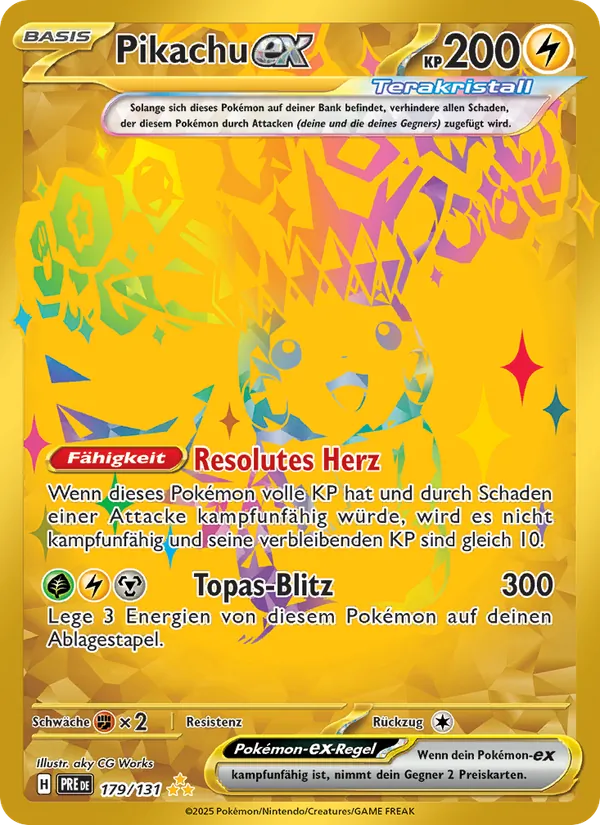 Pikachu-ex – Prismatische Entwicklungen 179