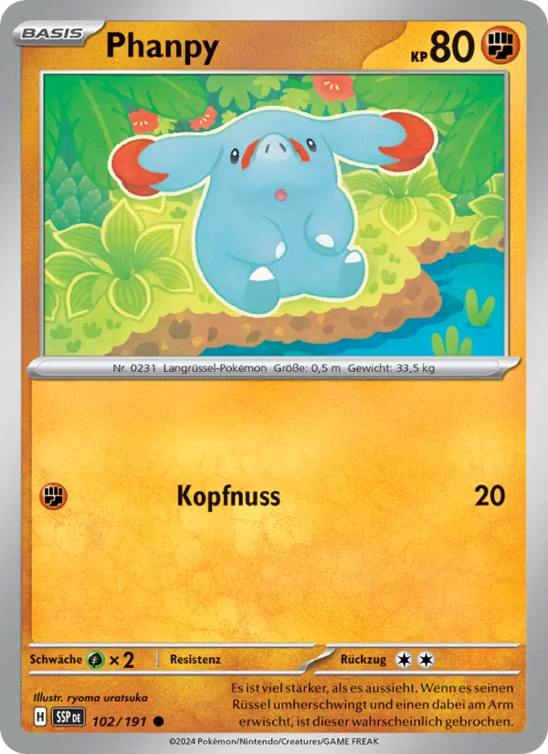 Phanpy – Stürmische Funken 102