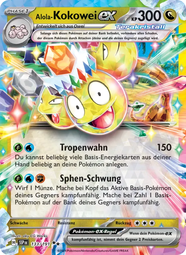 Alola-Kokowei-ex – Stürmische Funken 133