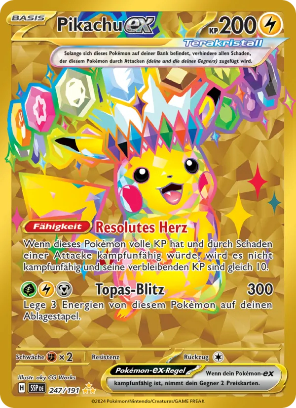 Pikachu-ex – Stürmische Funken 247