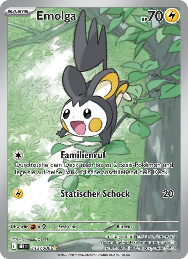 Emolga – Schwarze Blitze 112