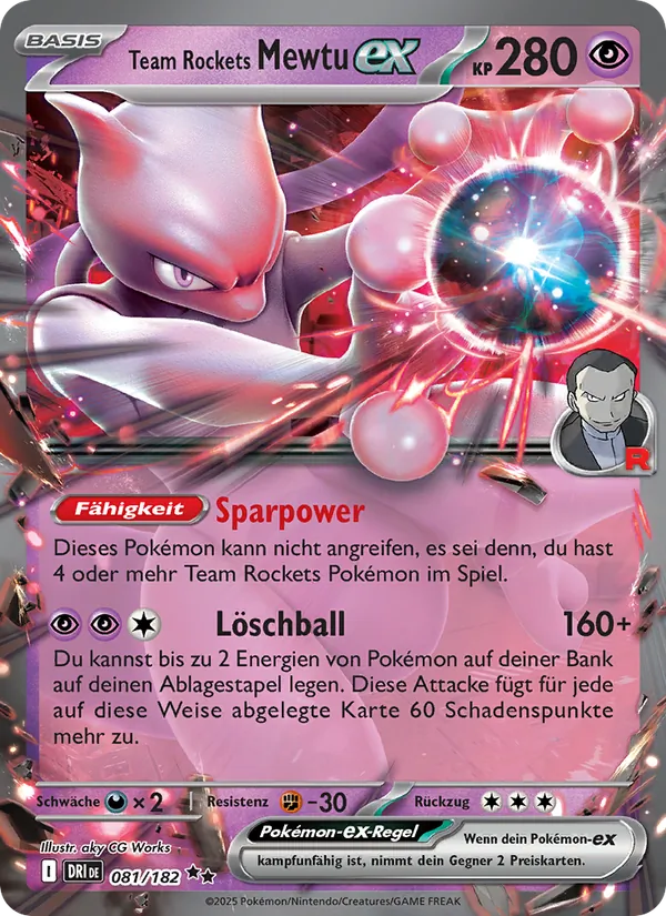 Team Rockets Mewtu-ex – Ewige Rivalen 81