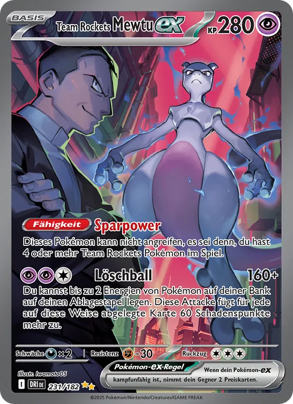 Team Rockets Mewtu-ex – Ewige Rivalen 231