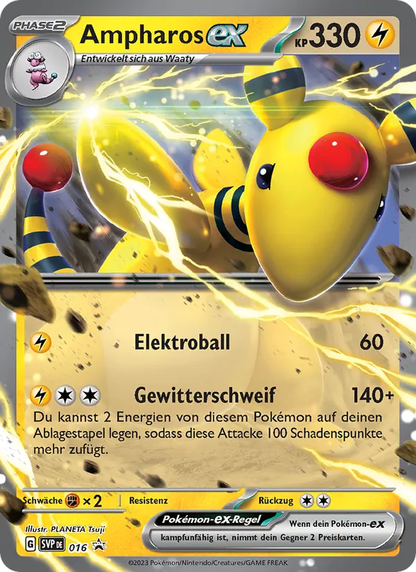 Ampharos-ex – SVP Black Star Promos 16