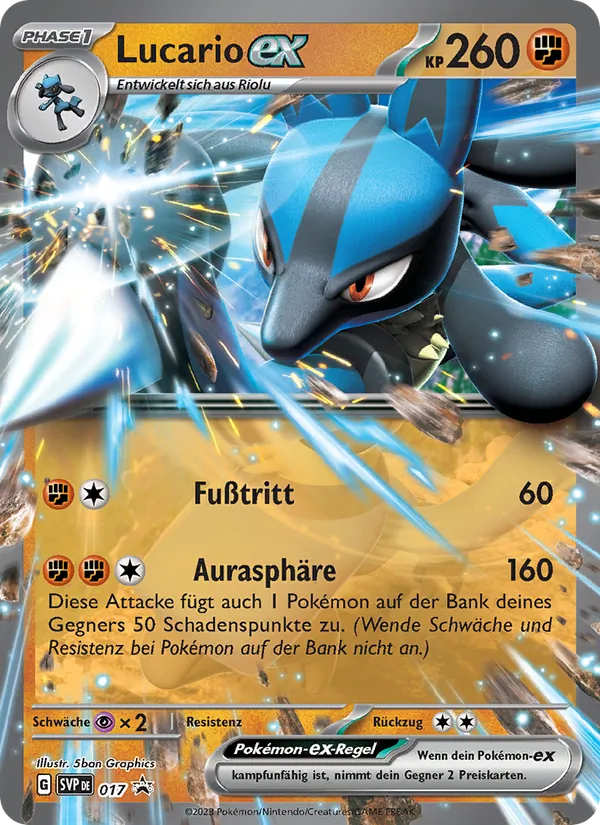 Lucario-ex – SVP Black Star Promos 17