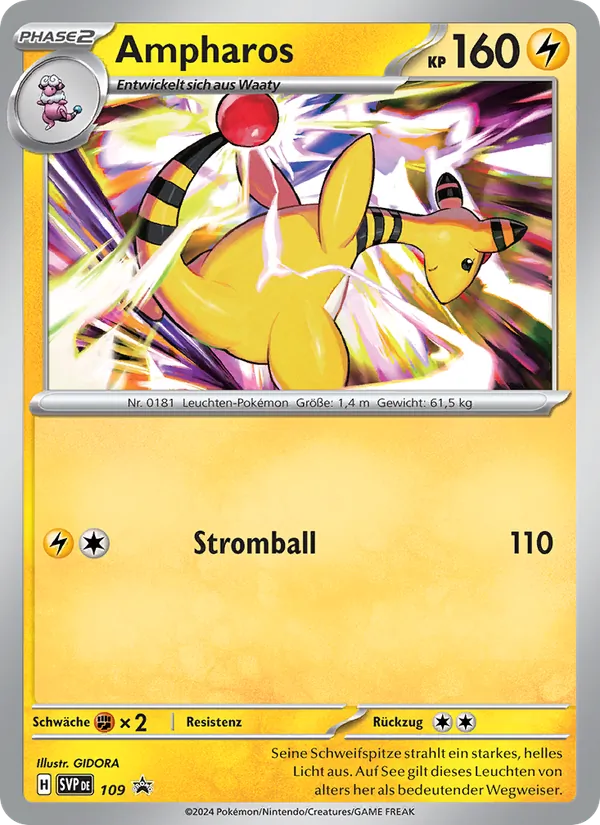 Ampharos – SVP Black Star Promos 109