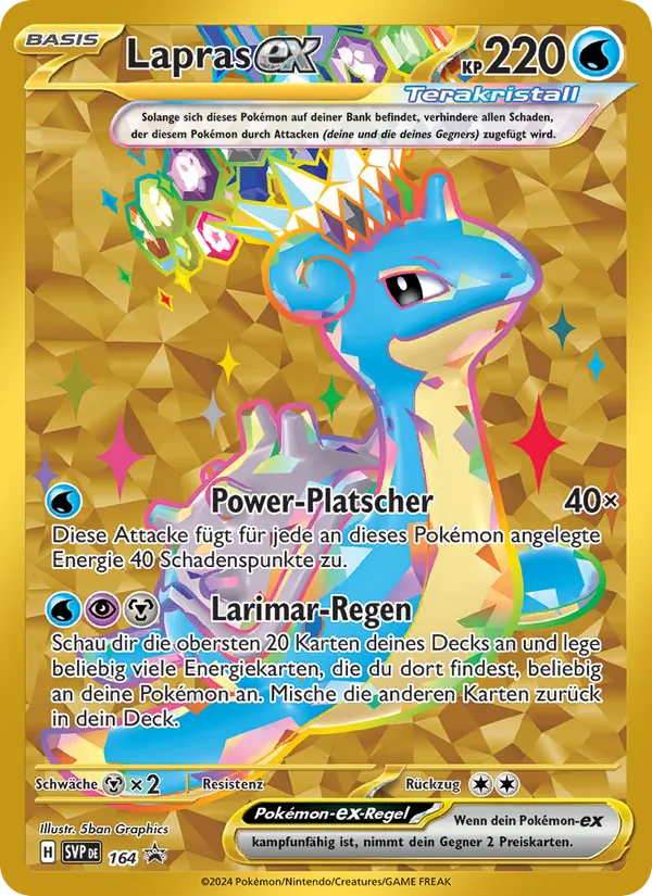 Lapras-ex – SVP Black Star Promos 164