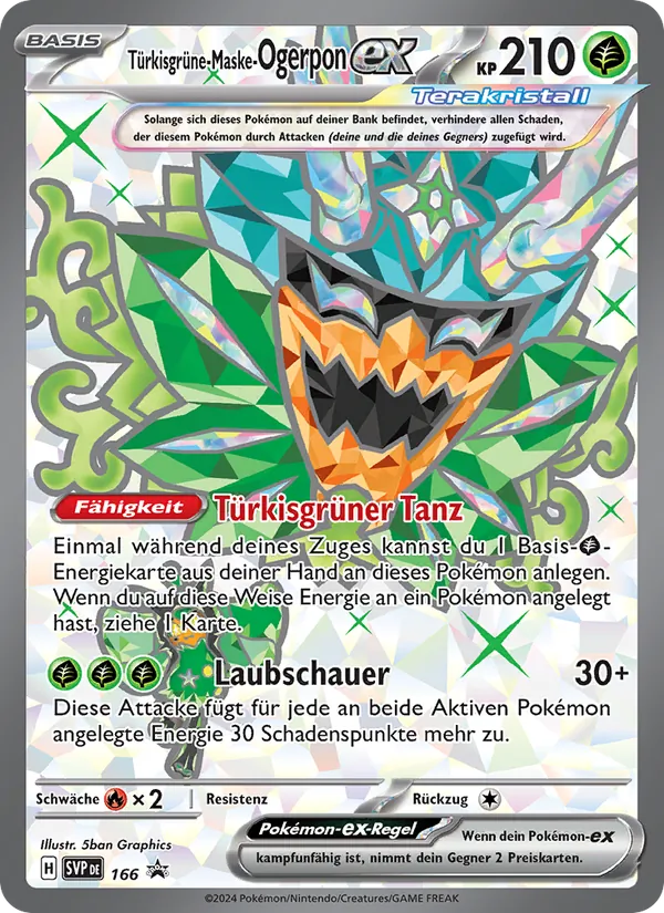 Türkisgrüne-Maske-Ogerpon-ex – SVP Black Star Promos 166