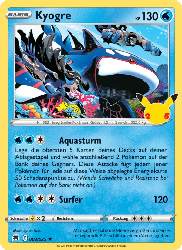 Kyogre – Celebrations 3